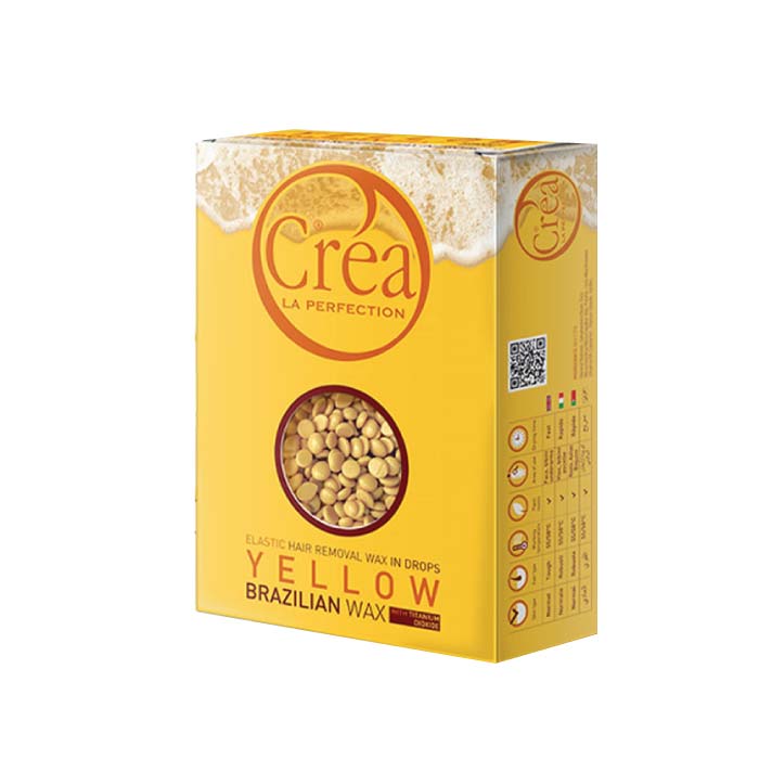 YELLOW ELASTIC WAX IN BEADS 500 G CARTON PACK