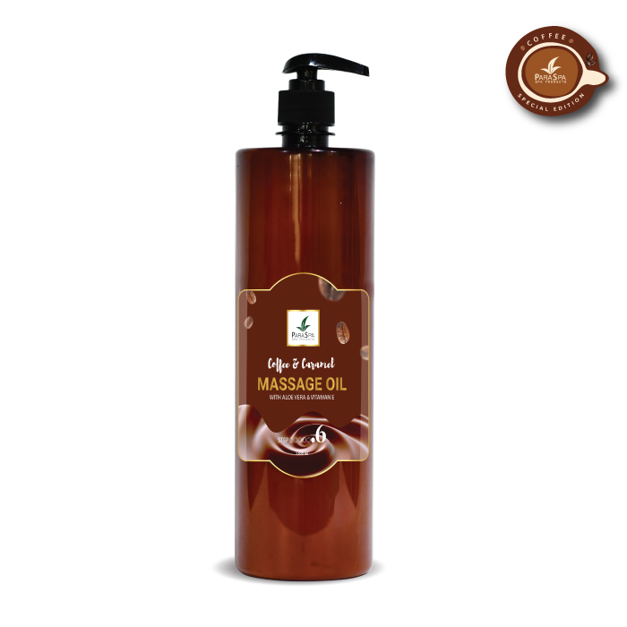 para spa massage oil coffee caramel