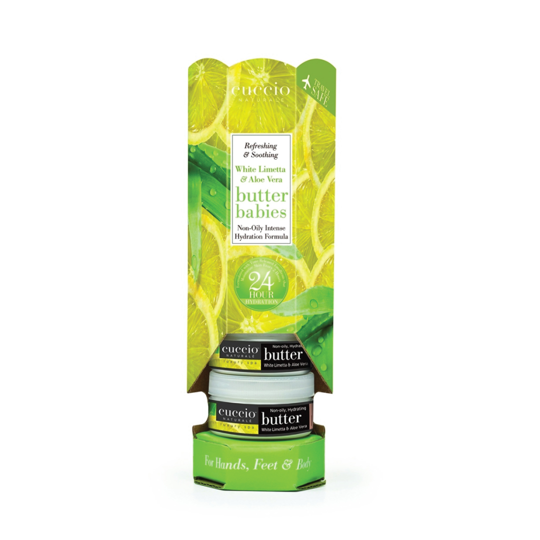 White Limetta & Aloe Vera Baby Butter 1.5oz 6 Piece Tower
